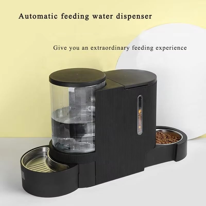 FO5 Smart 6L Automatic Pet Feeder with Camera, Cat & Dog Food Dispenser, ABS + Stainless Steel Bowl, Dual Power Supply