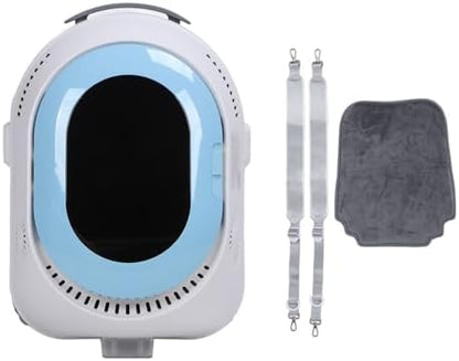 FO5 Cat Backpack Carrier with Cooling Spray, Fan & LED Light, 3-in-1 Rolling Pet Carrier Backpack, Height-Adjustable for Cats & Small Dogs, Travel Hiking Outdoor Pet Backpack