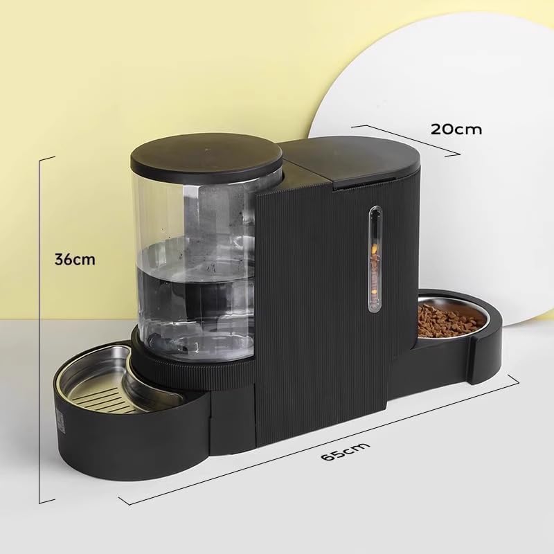 FO5 Smart 6L Automatic Pet Feeder with Camera, Cat & Dog Food Dispenser, ABS + Stainless Steel Bowl, Dual Power Supply